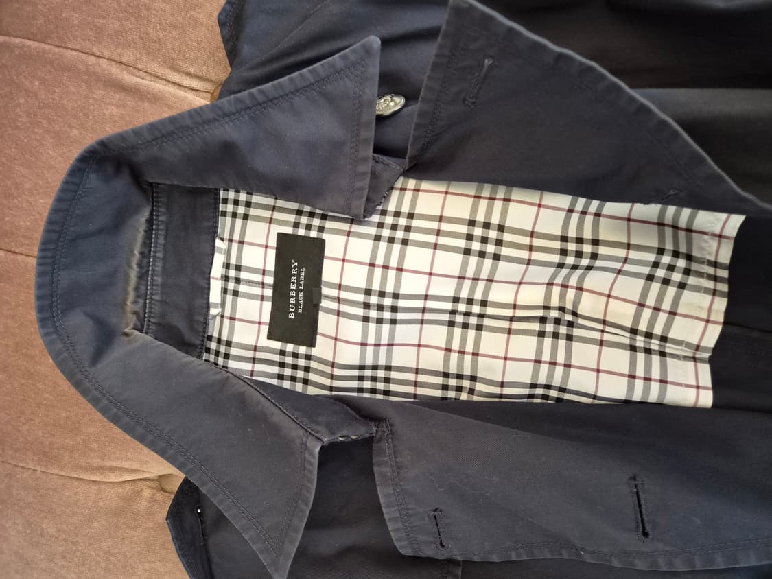 버버리 블랙 라벨 여성 네이비 더블 브레스티드 트렌치 코트 L사이즈 상품이미지6