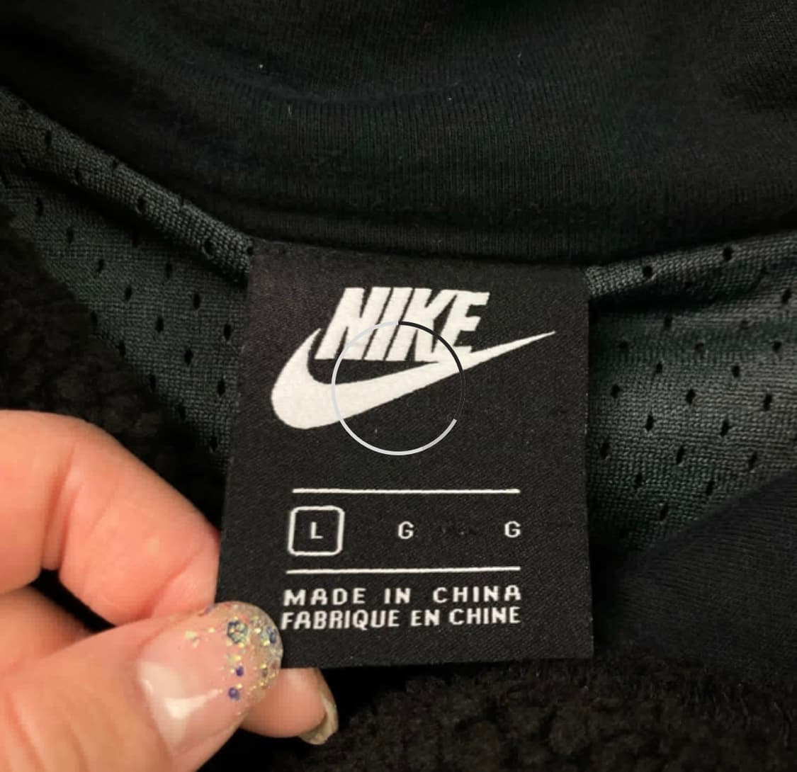 나이키 블랙 빅로고 후리스 후드 상품이미지2