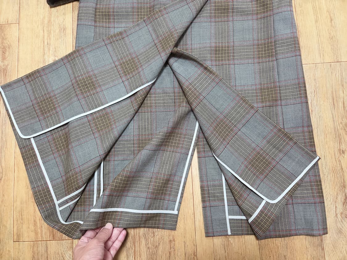 타임(TIME) 벨티드 체크코트 55-66  상품이미지5