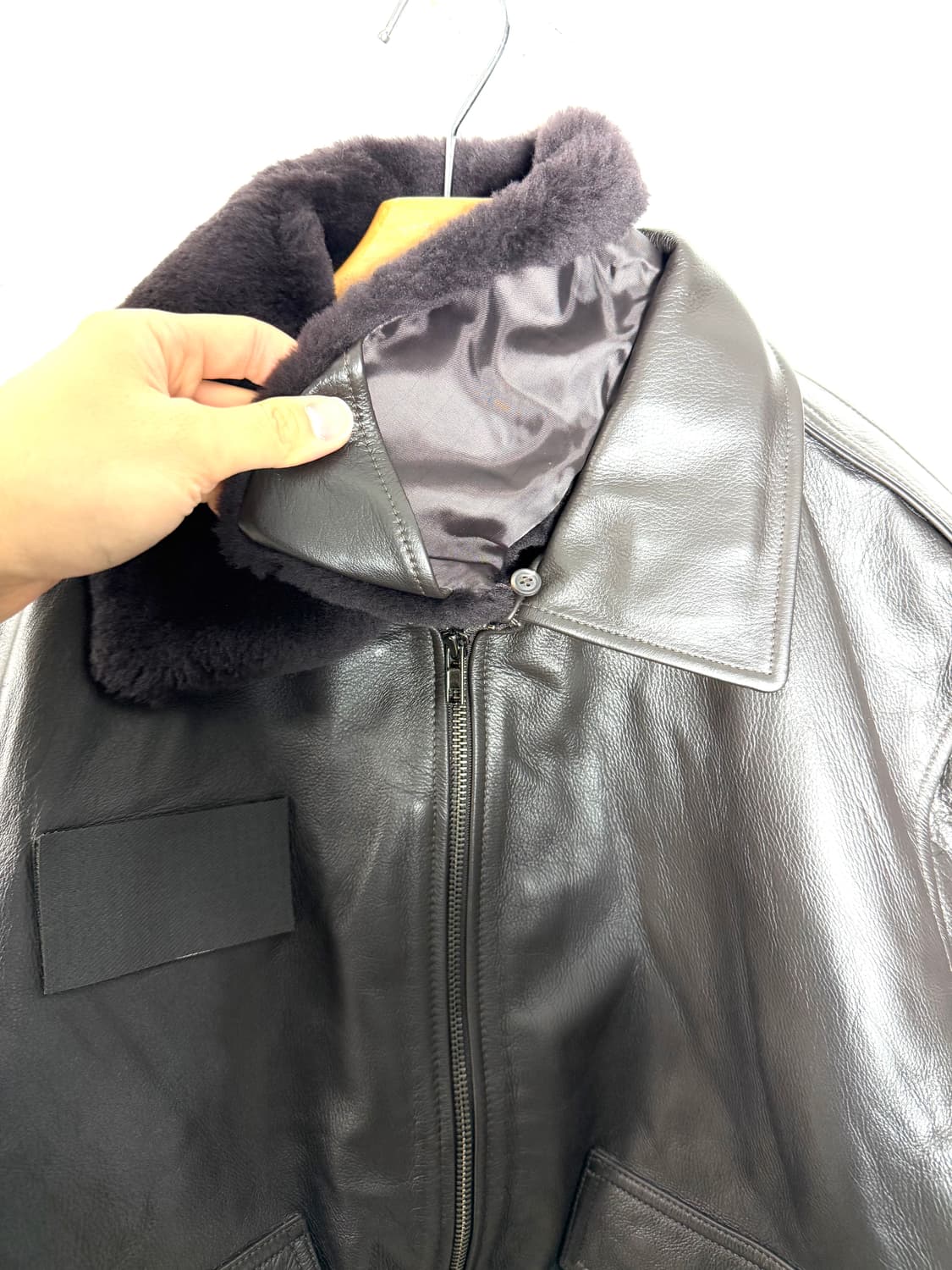 가죽자켓 a2자켓 레더자켓 시어링자켓 빈티지가죽자켓 빈티지레더자켓  상품이미지3