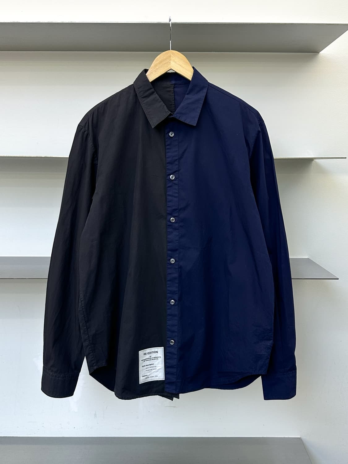 메종 마틴 마르지엘라 01SS 리 에디션 애시메트릭 셔츠 상품이미지1