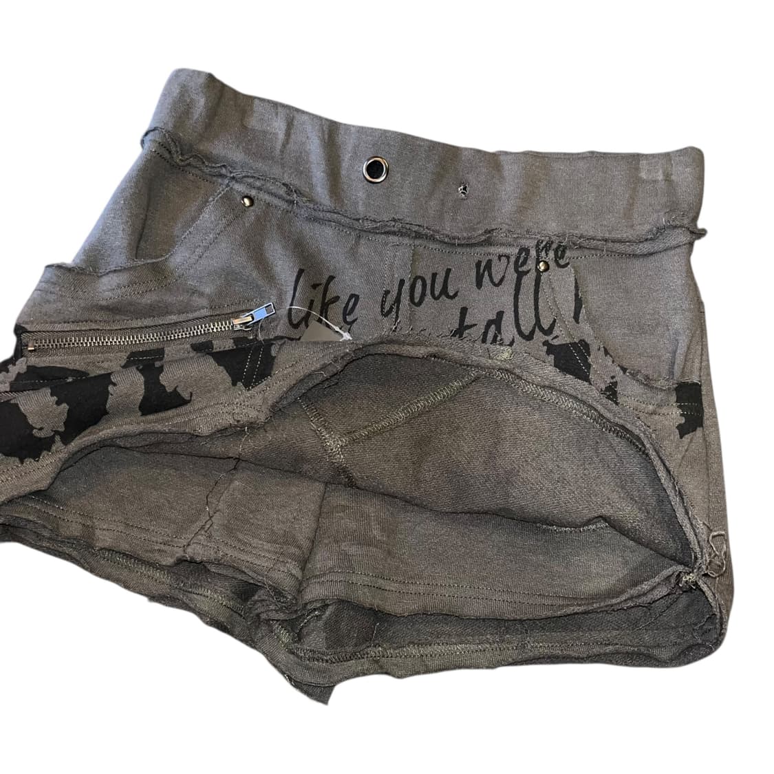 레터링 프린팅 그런지 밴딩 면팬츠 y2k펑크갸루 상품이미지2