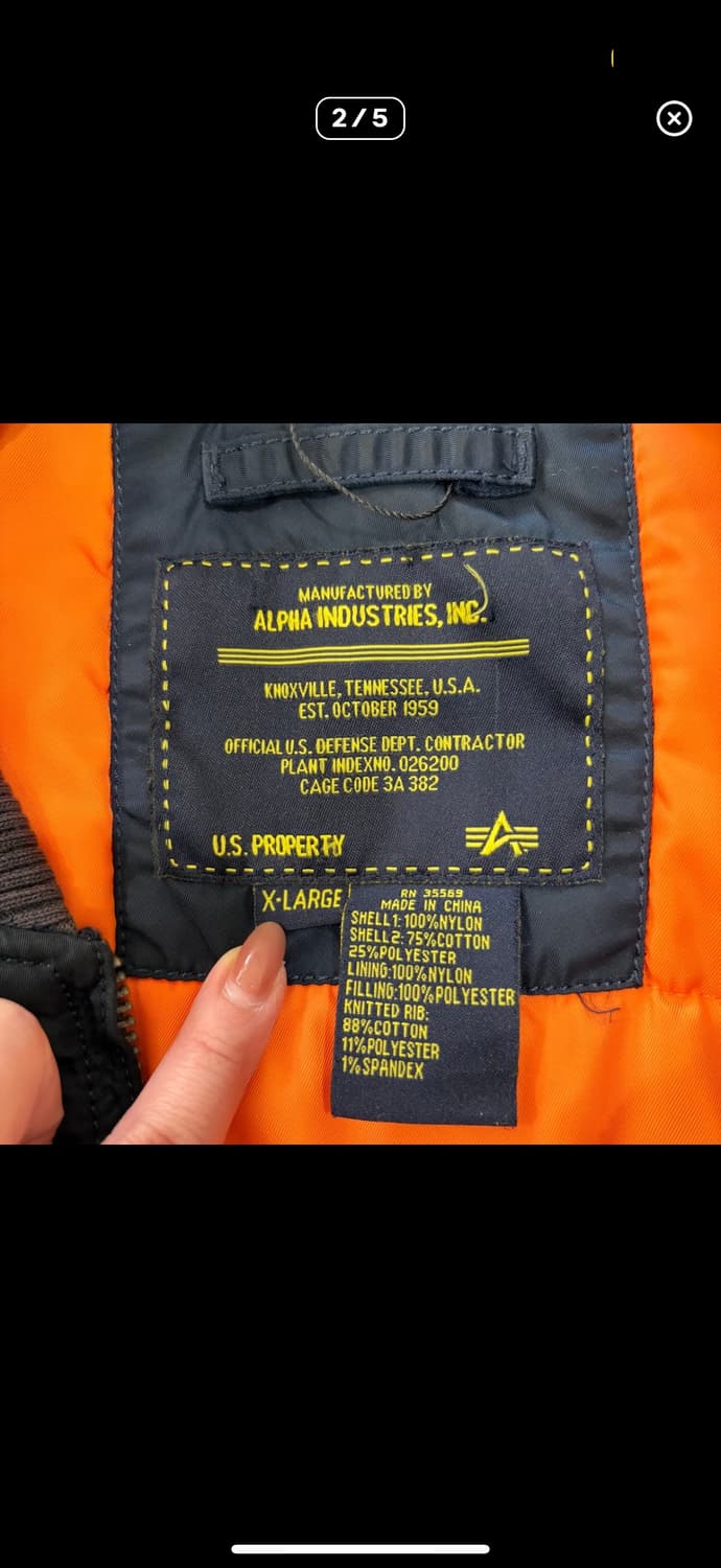 [XL] 알파인더스트리 MA-1 마원 상품이미지2