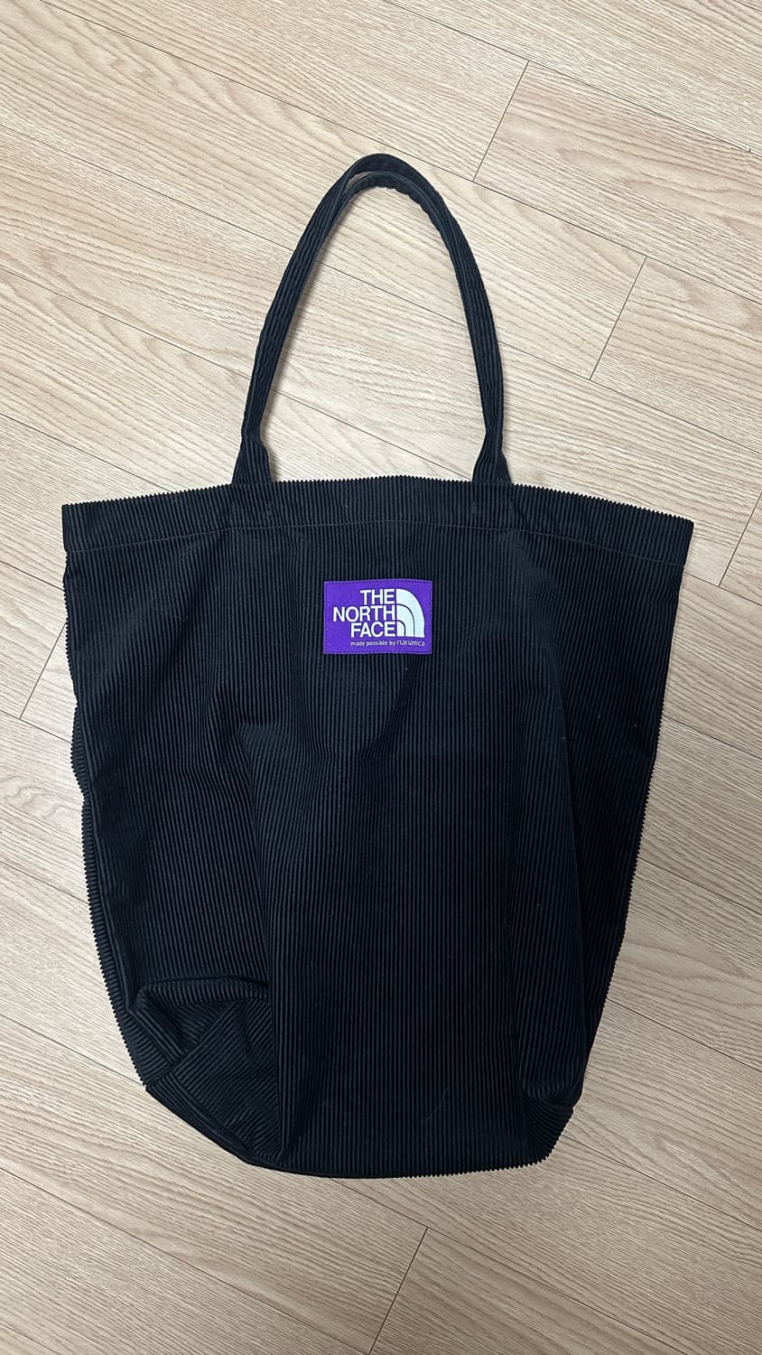 노스페이스 퍼플라벨 코듀로이 토트백 블랙 상품이미지1