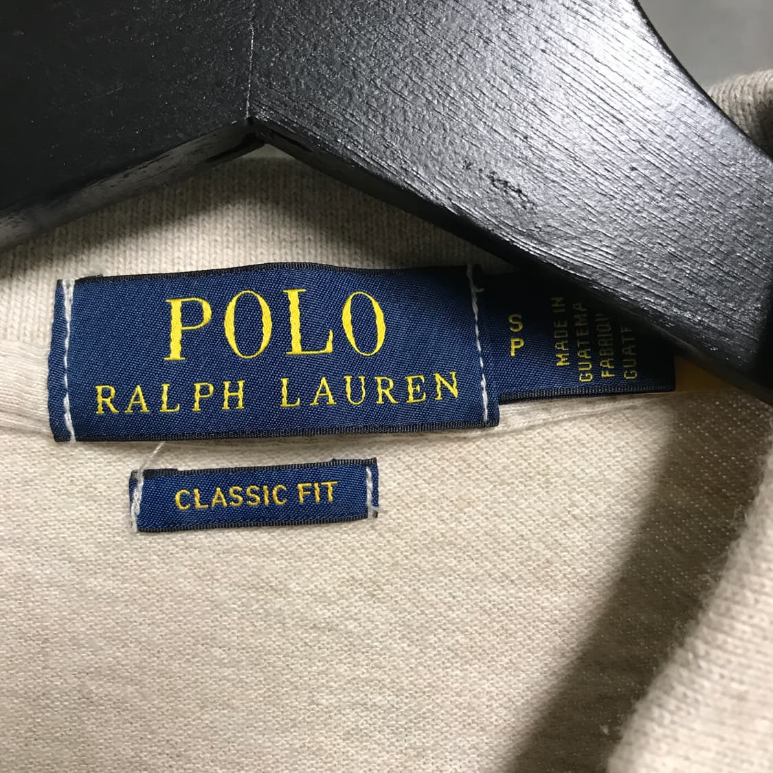 폴로 랄프로렌 QR PK 반팔 카라티 베이지 S 상품이미지5