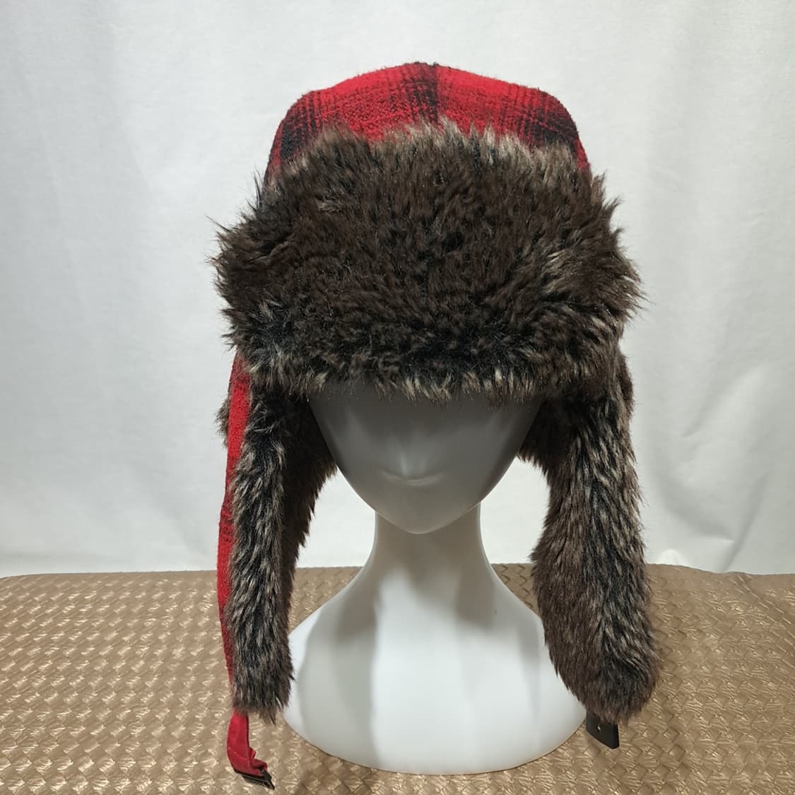 Chaos Plaid Faux Fur 트루퍼햇 P1972 상품이미지2