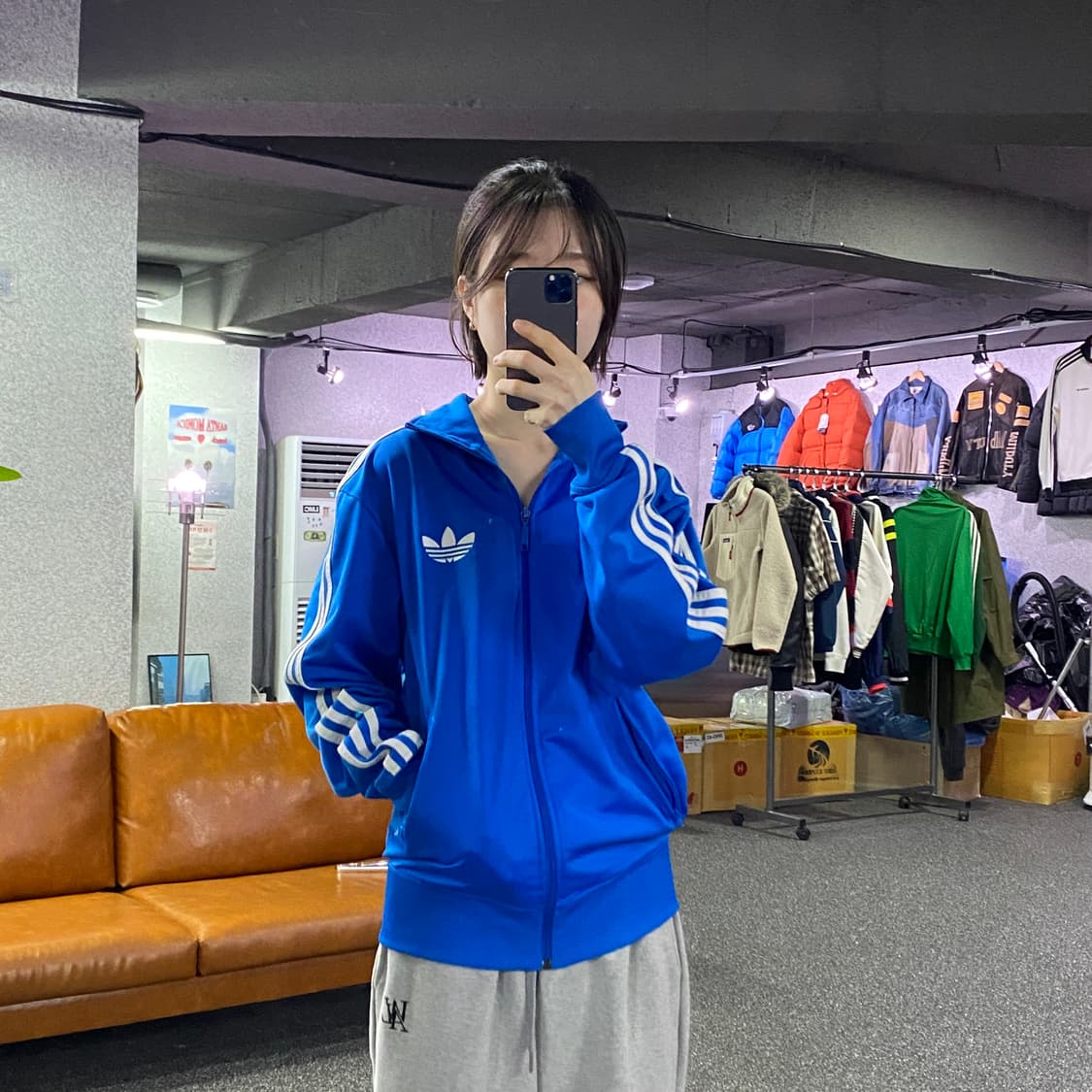 아디다스 파이어버드 블루 트랙탑 져지 B4360 상품이미지1