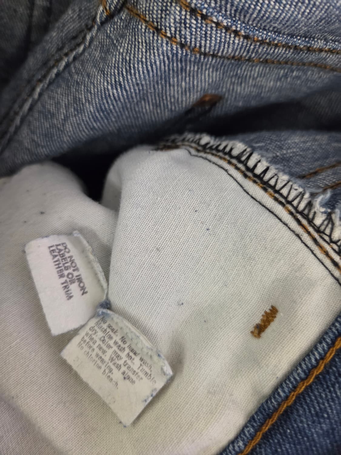 리바이스 오렌지라벨 청바지  32x 상품이미지3