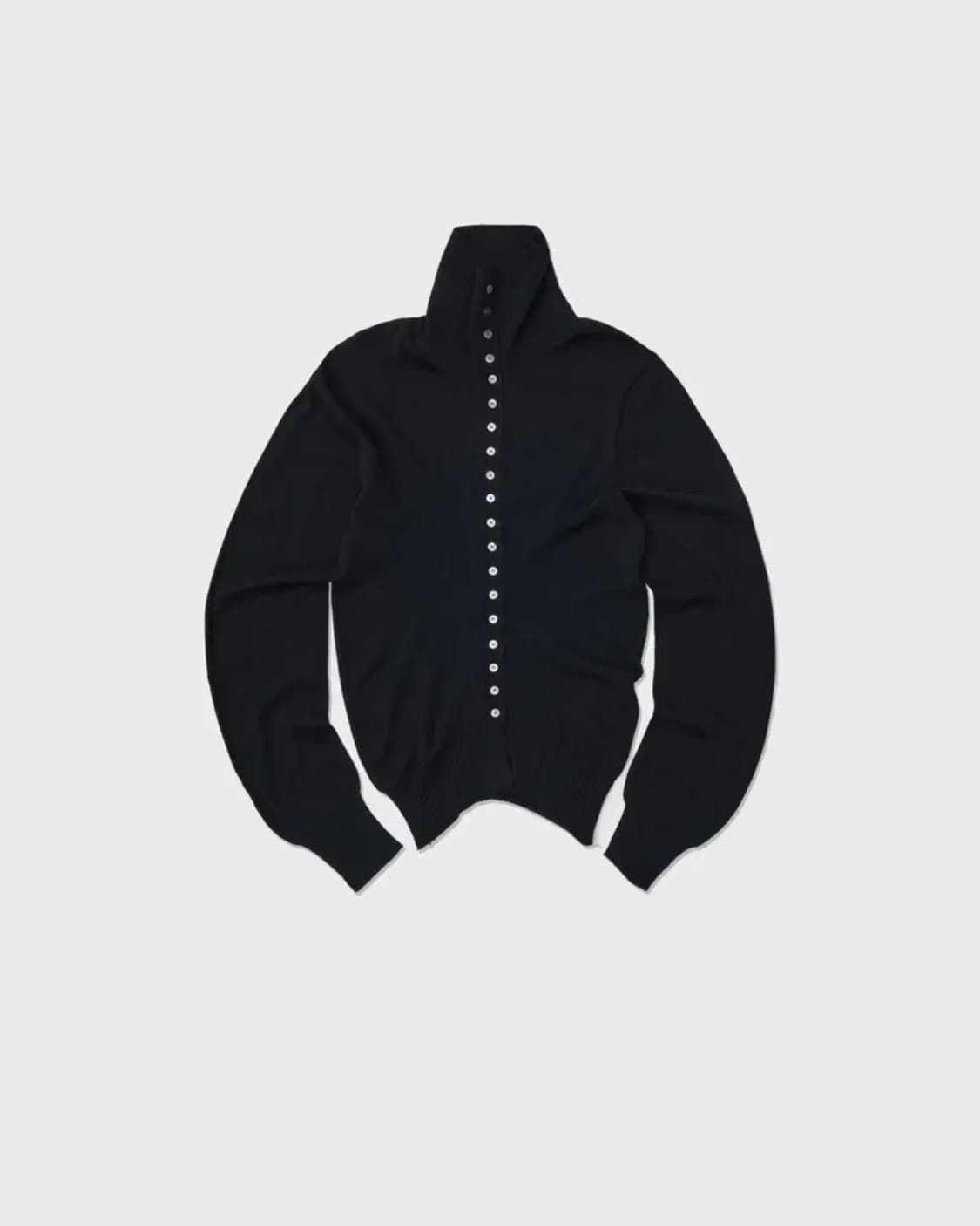 로우클래식 - 세일러 버튼 포인트 니트 가디건 (블랙S사이즈) 상품이미지3