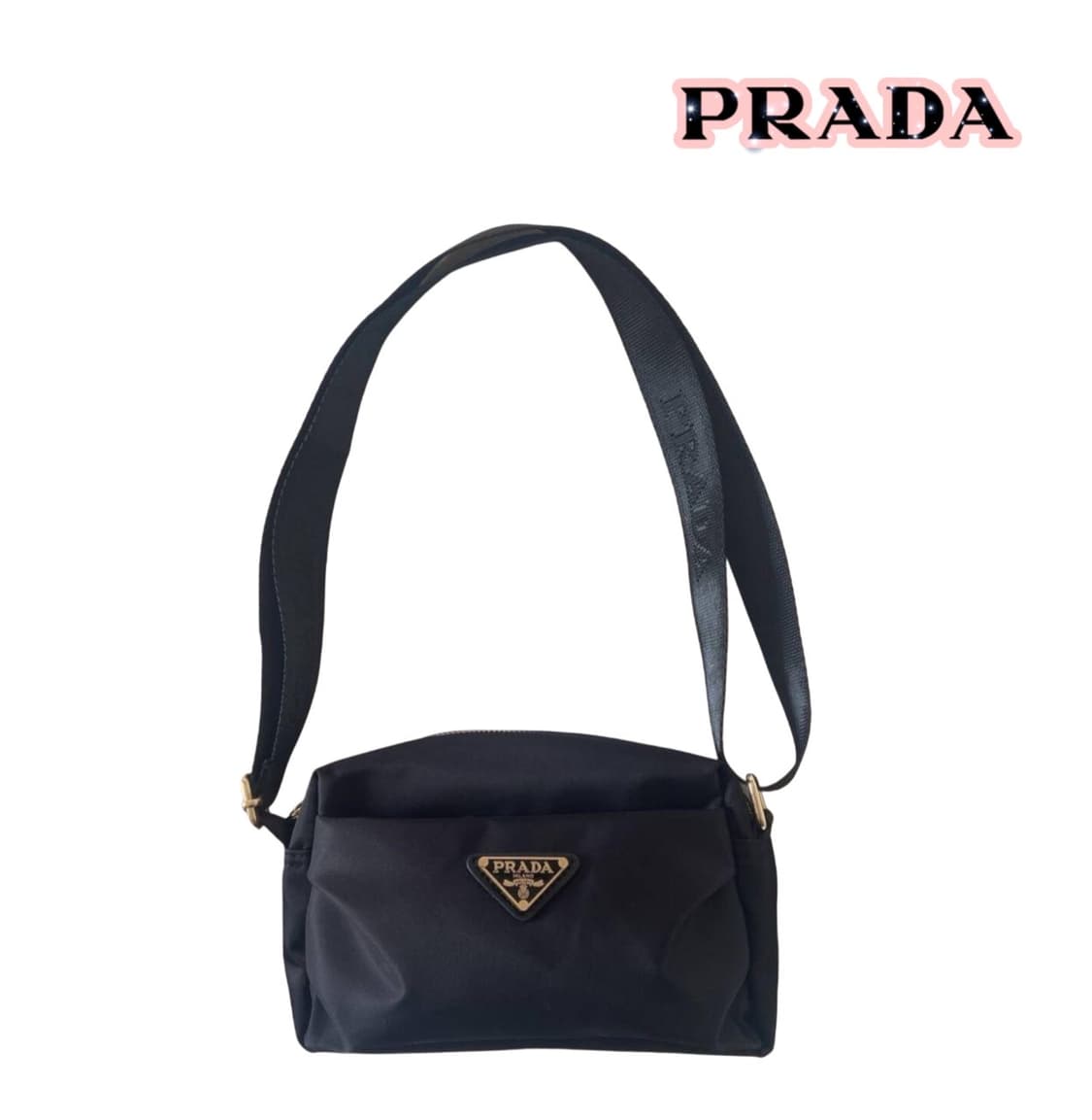 프라다뷰티 리나일론 숄더 크로스백 블랙 상품이미지1