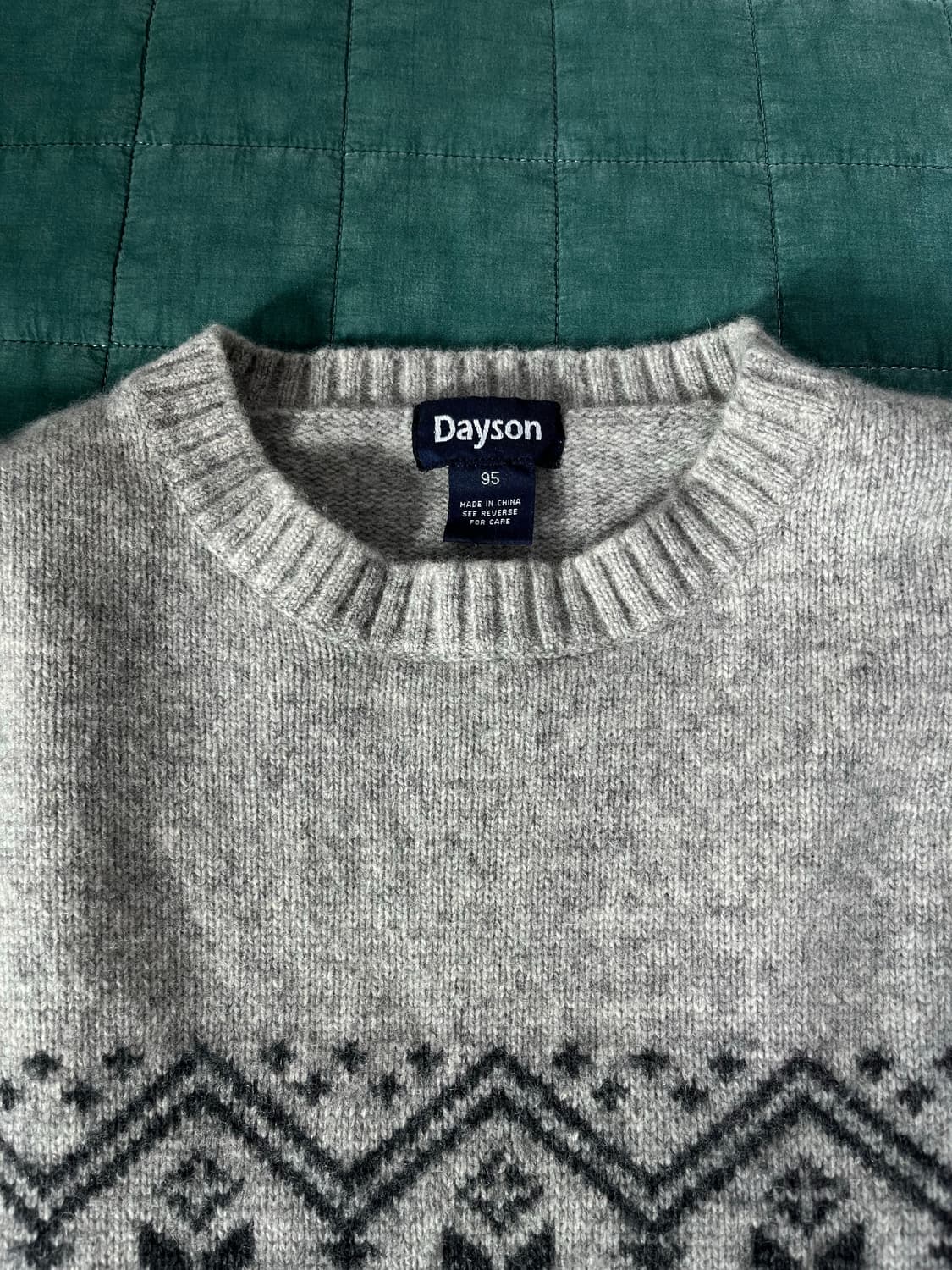 Dayson 데이슨 노르딕 패턴 니트 95-100 상품이미지2