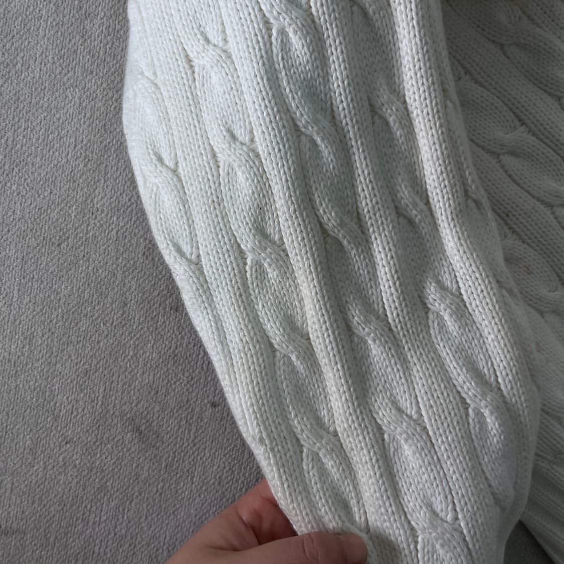 100 폴로 랄프로렌 브이넥 꽈배기 니트 상품이미지7