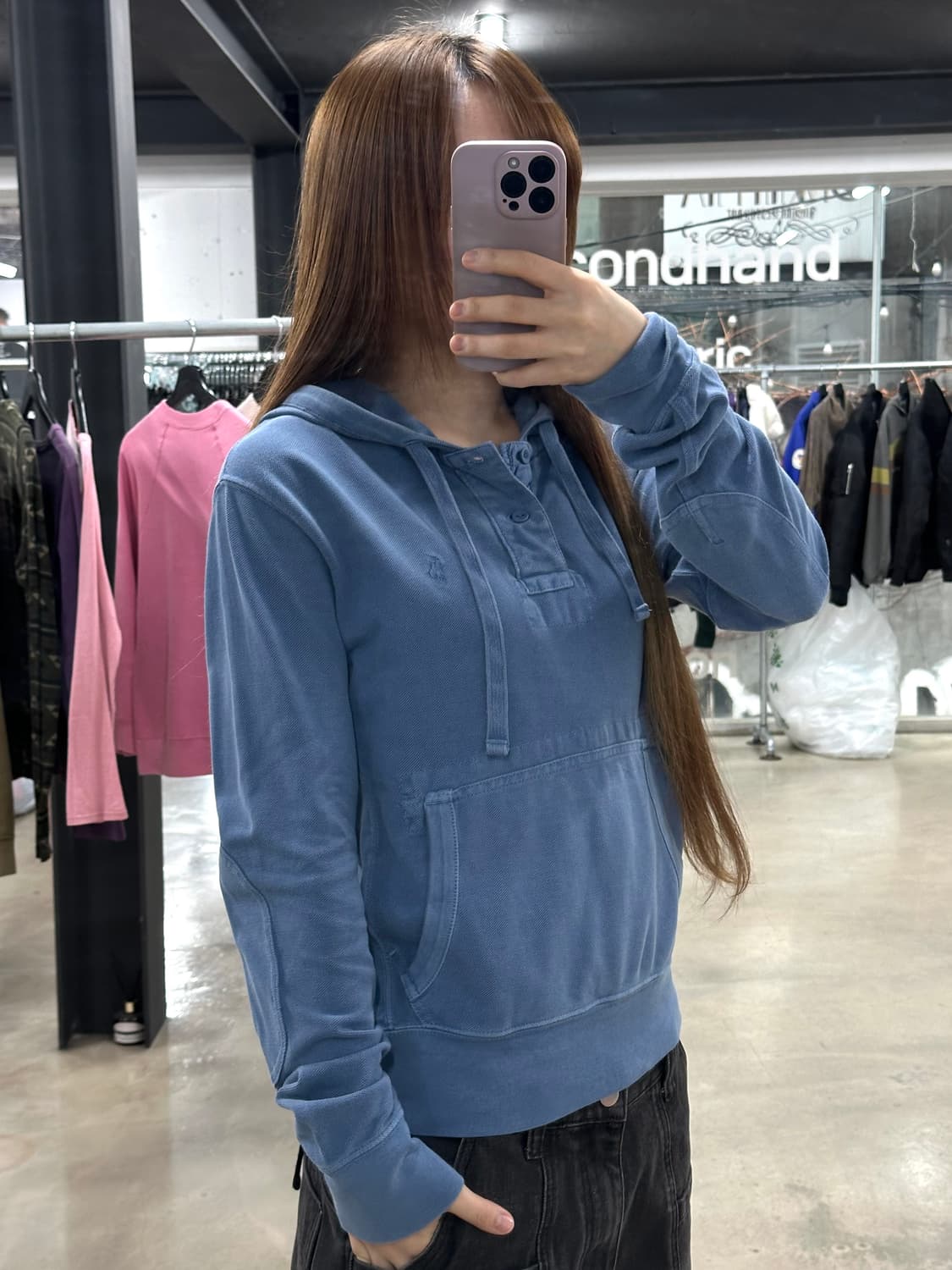 폴로랄프로렌 포니 버튼 패치 후드티 상품이미지4