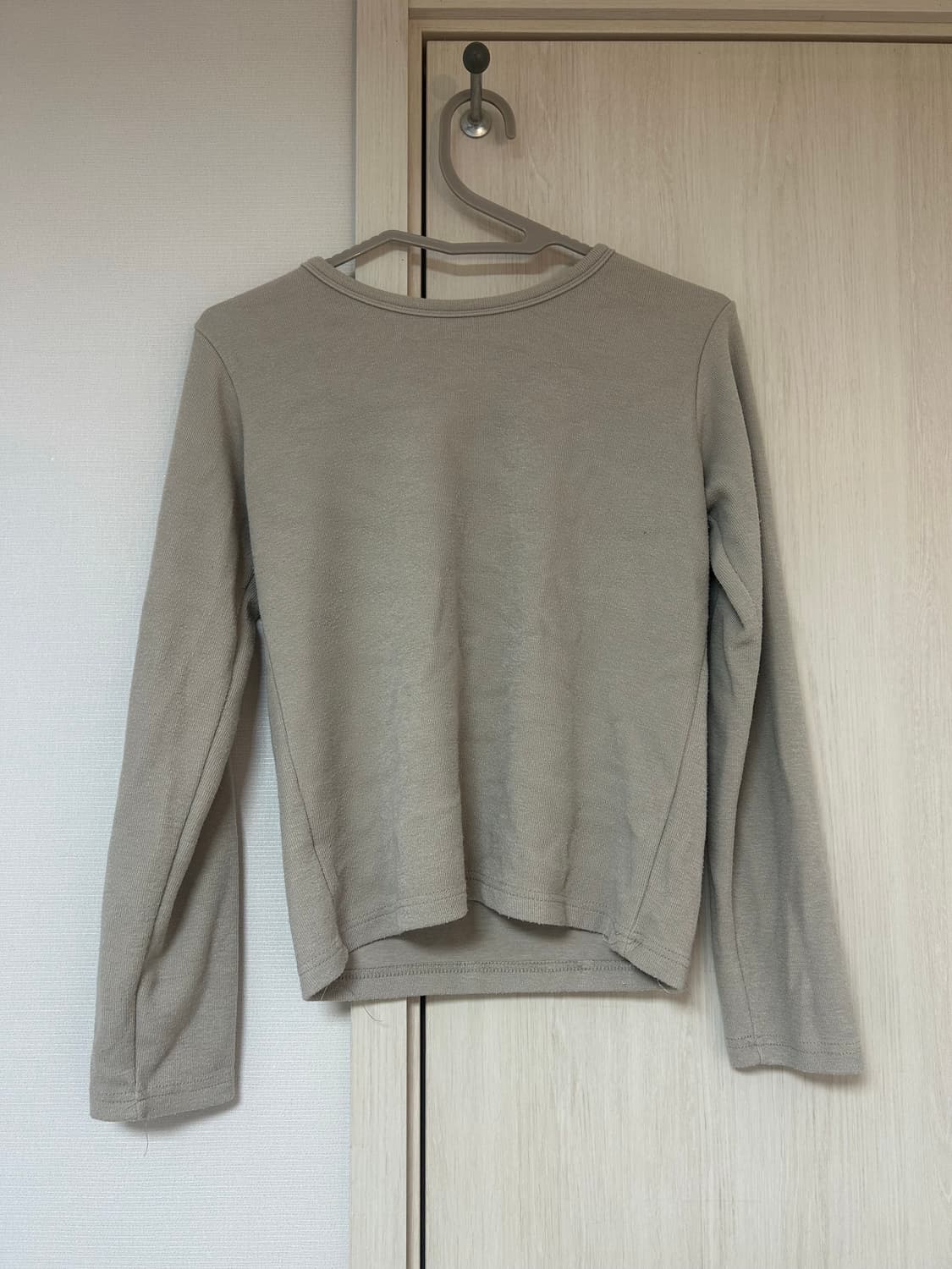 기본 베이지 면 티 상품이미지1