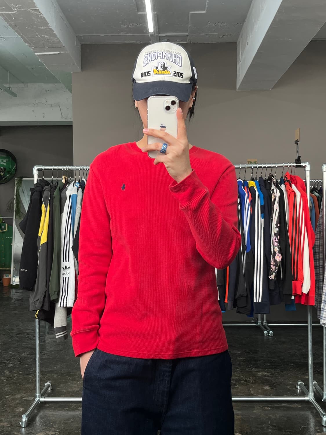 폴로 랄프로렌 와플 긴팔 티셔츠 상품이미지2