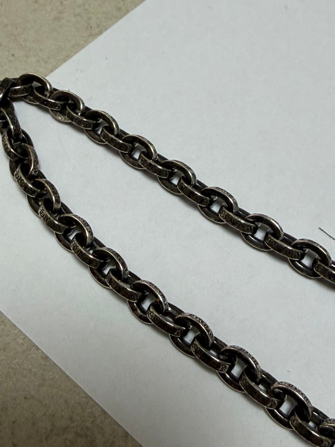 (새상품) 크롬하츠 20인치 페이퍼체인 상품이미지4