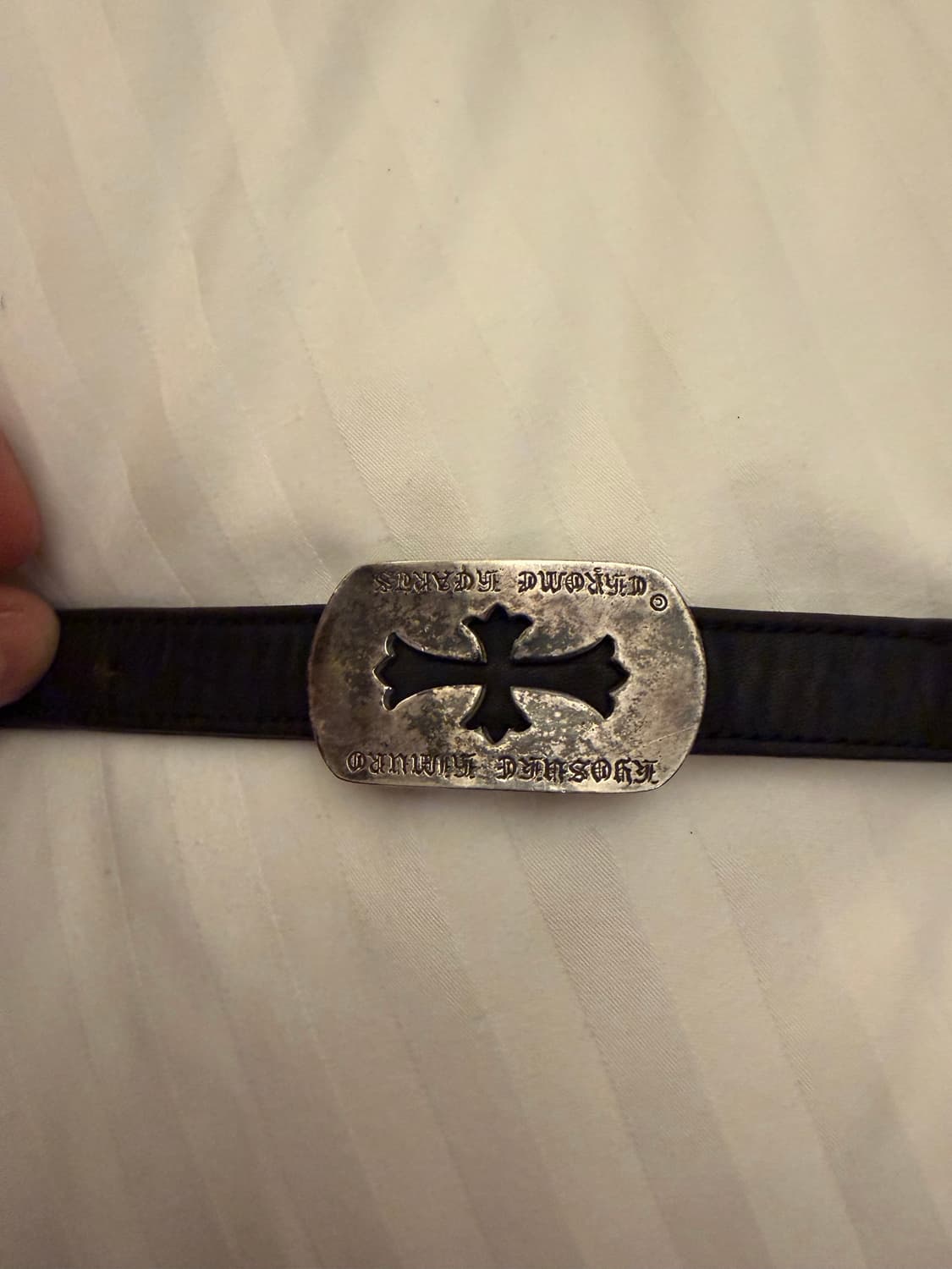 크롬하츠 컷아웃 건슬링어 레더팔찌 상품이미지3