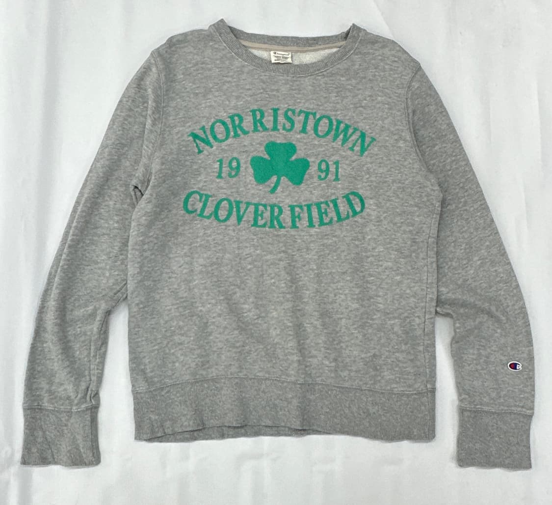 재팬 빈티지 네잎클로버 챔피온 프린팅 맨투맨 그런지 아메카지  상품이미지2