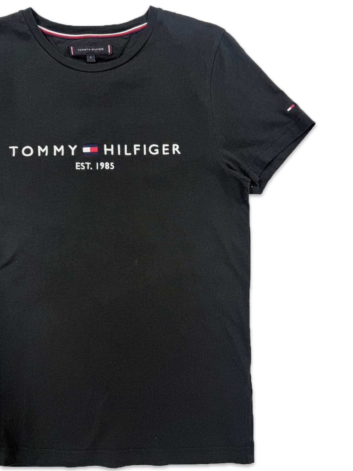 빈티지 타미 힐피거 블랙 로고 반팔티 상품이미지2