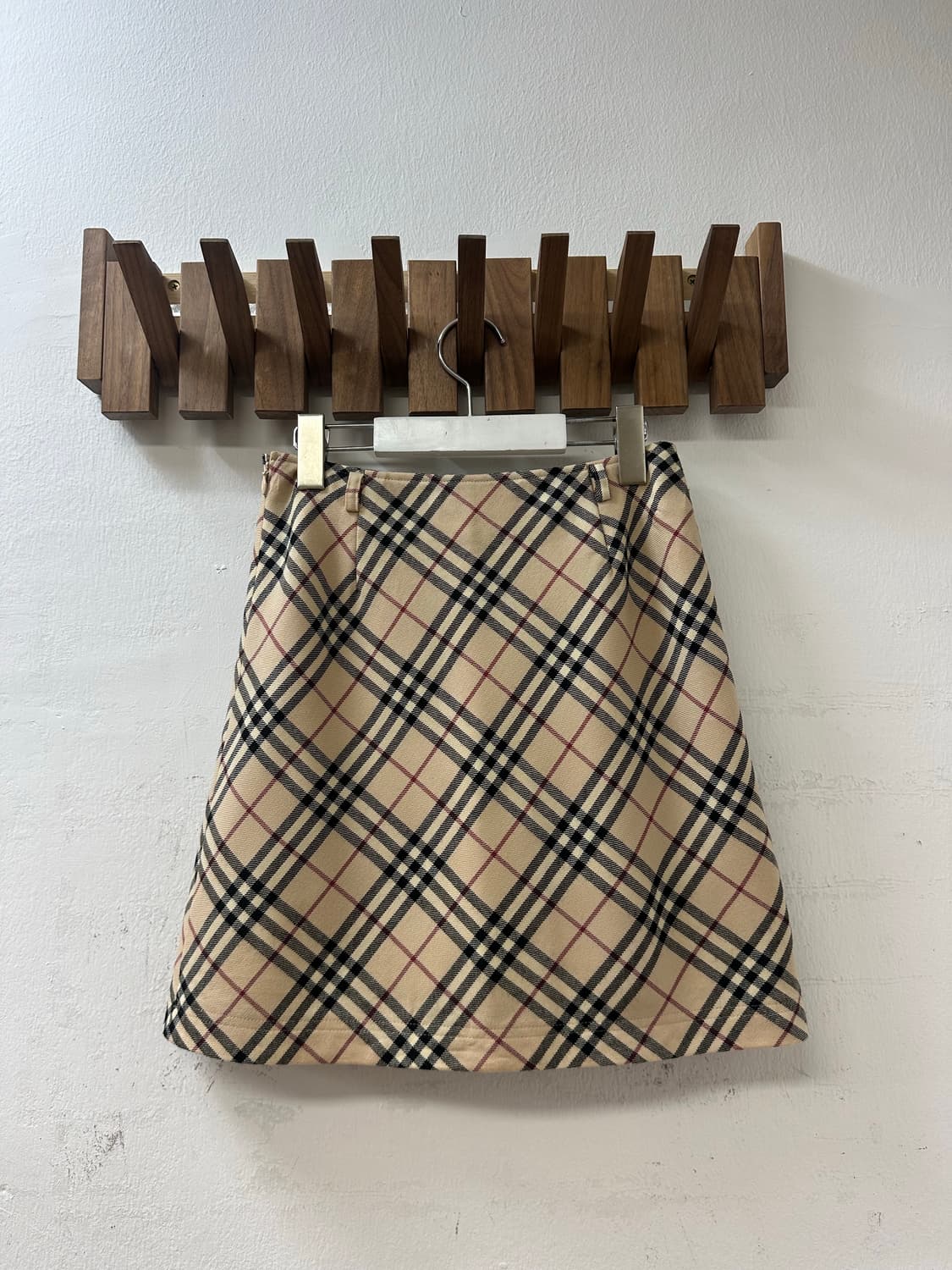 드라이완료 버버리 블루라벨 Burberry 노바체크 울100 스커트 36 상품이미지2