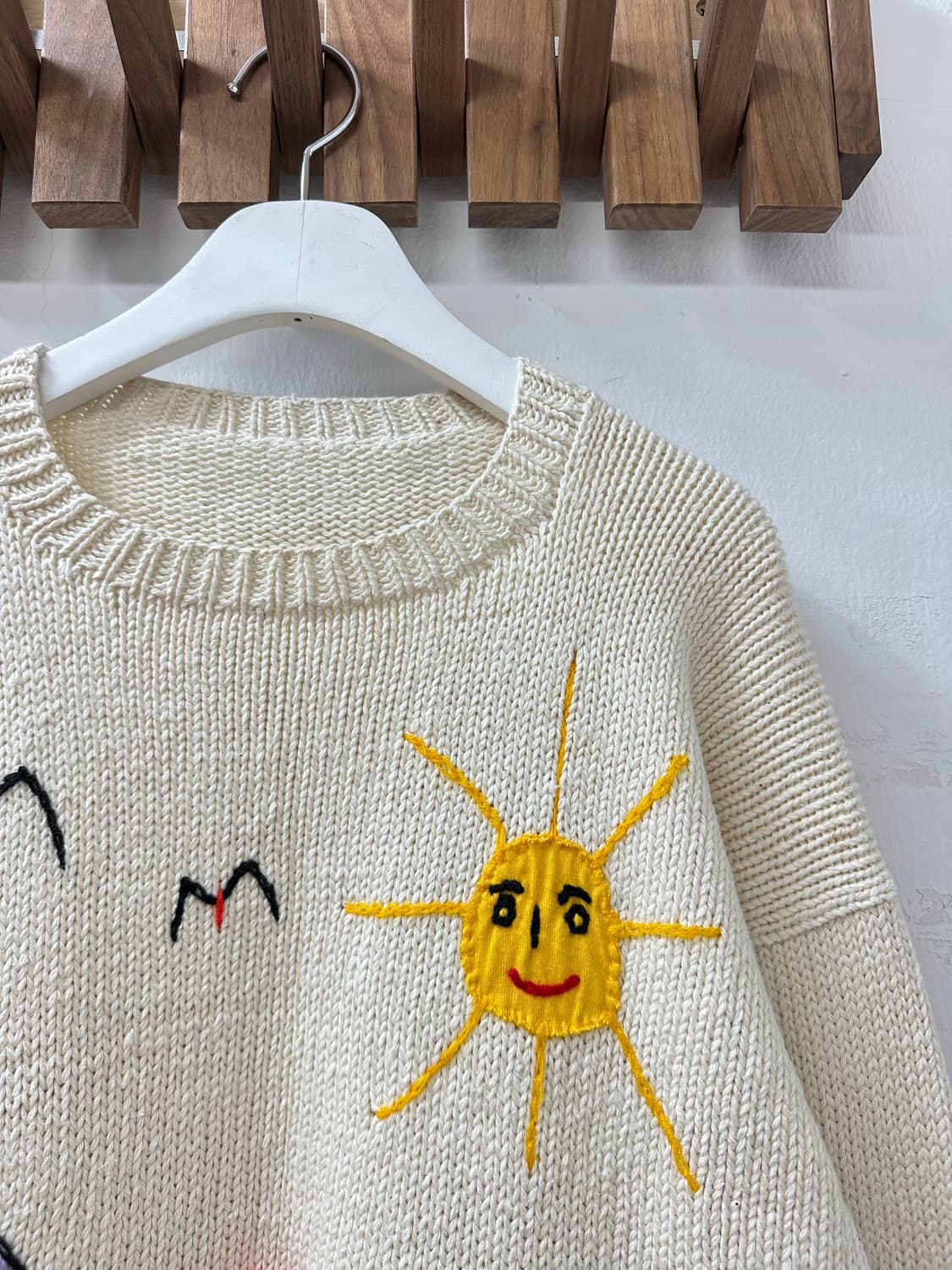 핸드메이드 빈티지 자수 니트 스웨터 상품이미지4