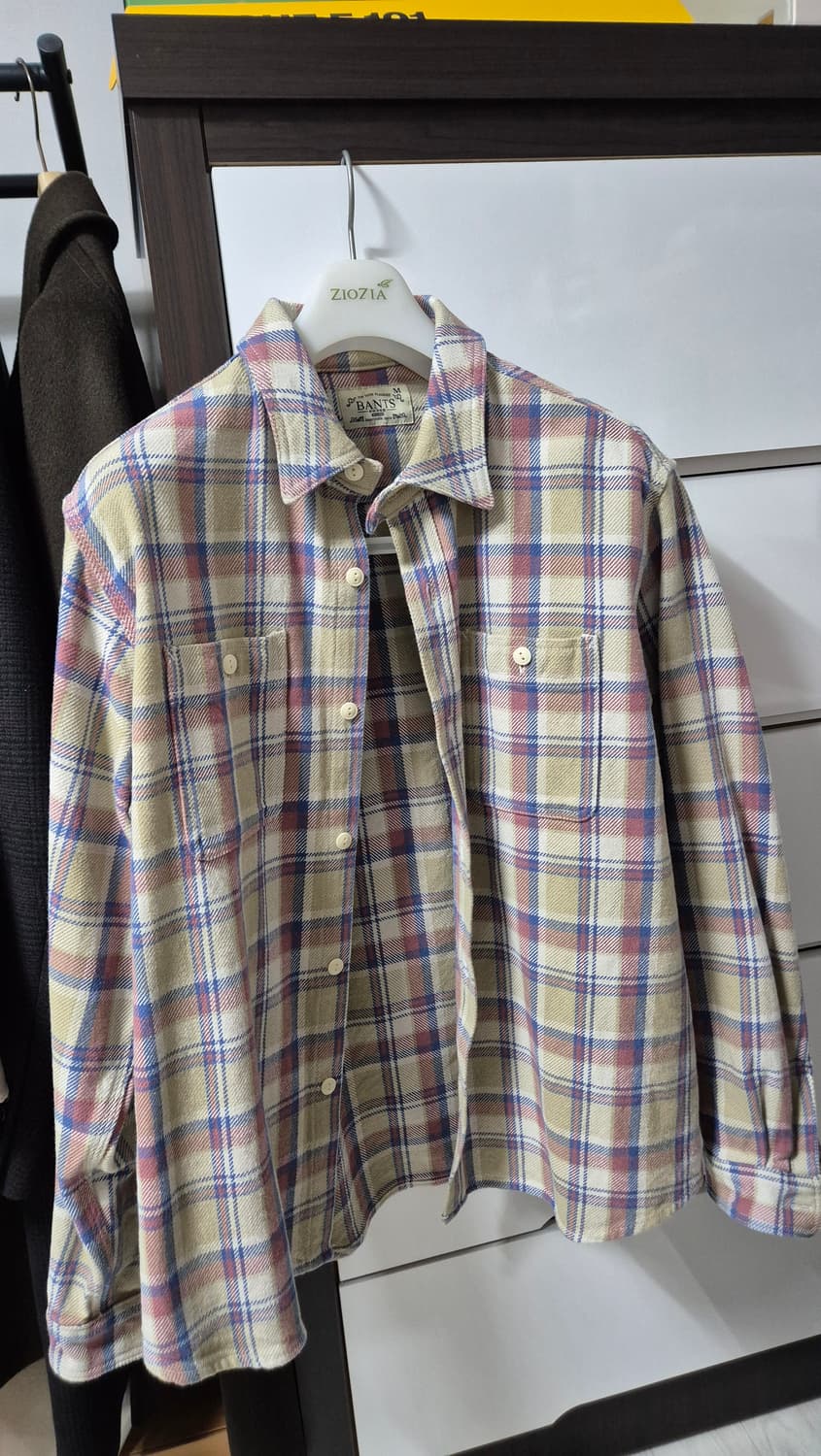 반츠(BANTS) 플란넬 체크 코튼 워크 셔츠 상품이미지1