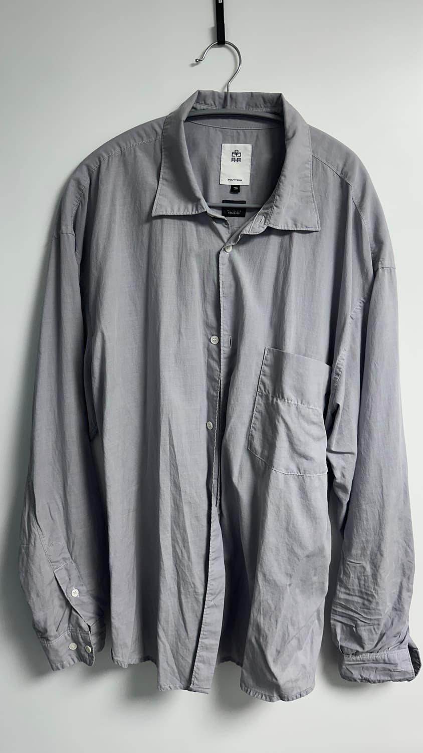 [3(L)]폴리테루 루즈드 텐코 셔츠 2.0 워시드 라이트 스카이 블루 상품이미지1