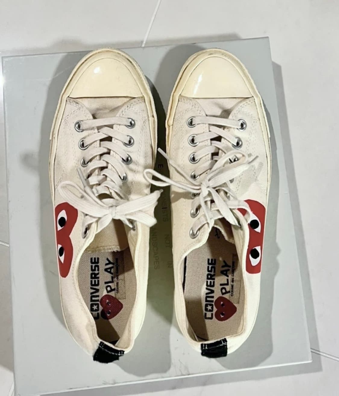 [정품] 컨버스 X 꼼데가르송 플레이 척 70 로우 아이보리 265 상품이미지2