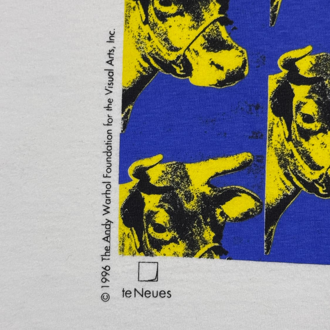 빈티지 90s Andy warhol Cow 앤디워홀 아트 티 상품이미지5