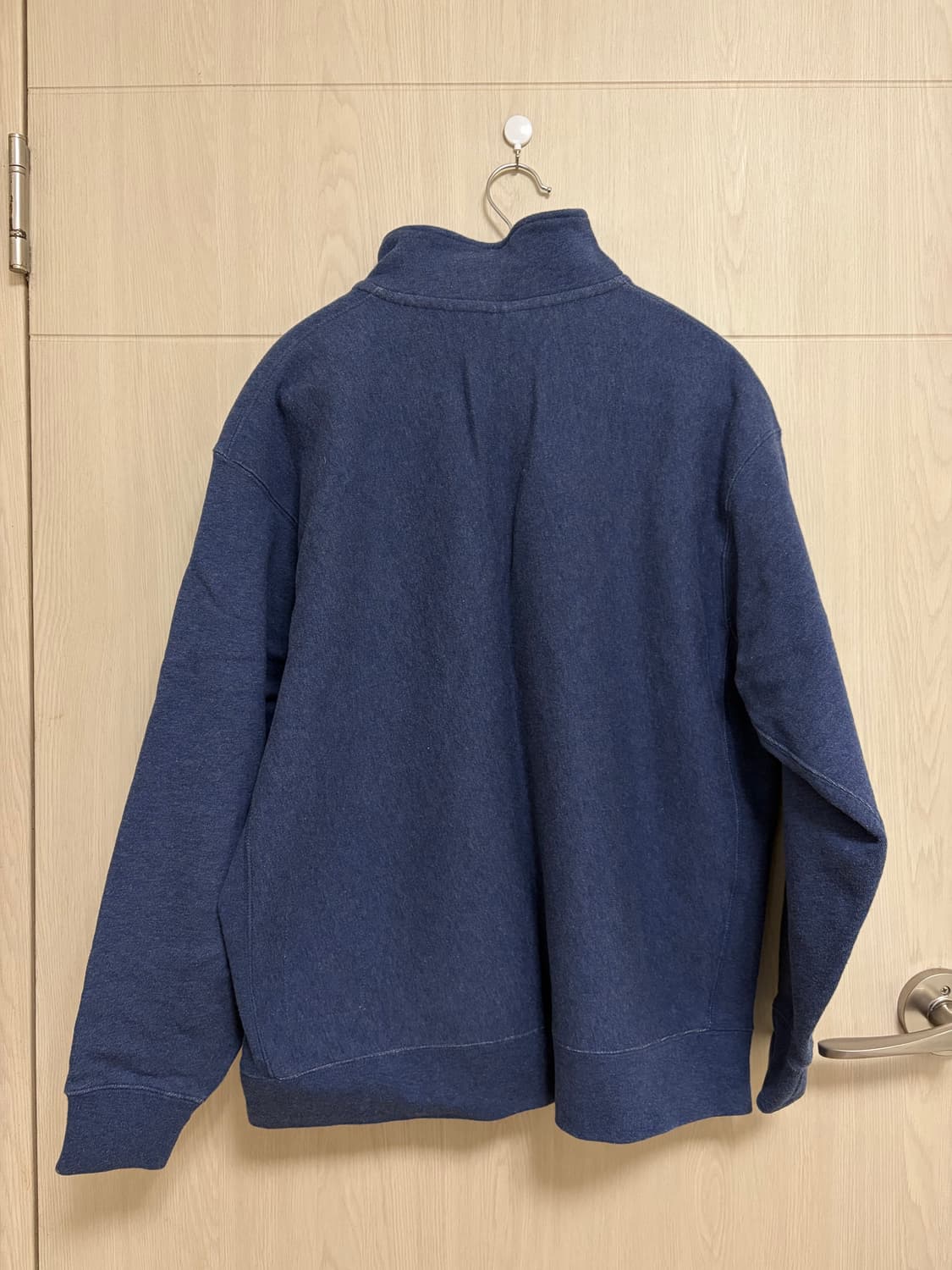 카키스 헤더 하프 집업 풀오버 블루 S사이즈 상품이미지2