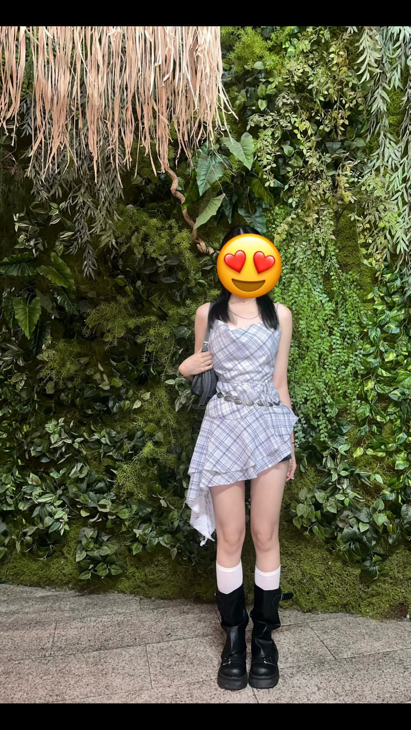 체크 롱 나시 상품이미지1
