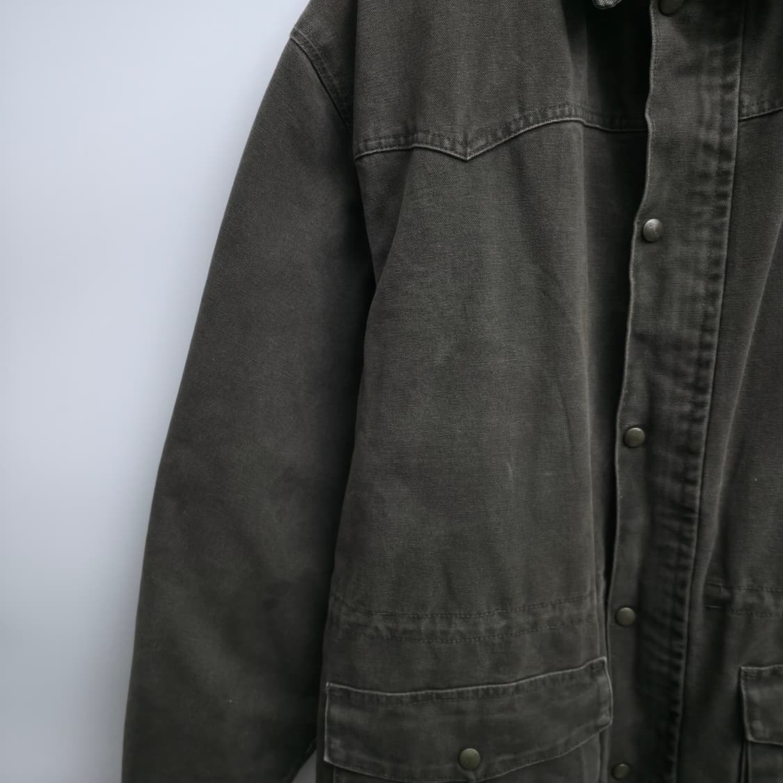 [L] 칼하트 브라운 워크 초어 자켓 made in USA 상품이미지5