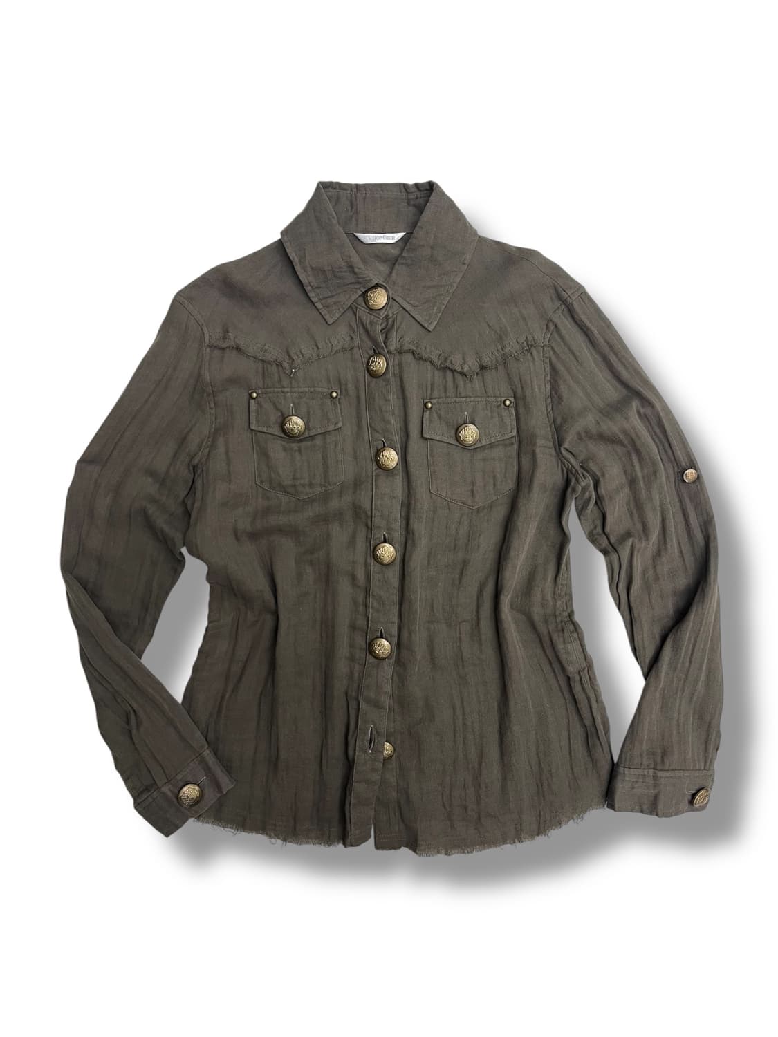 bronze button shirt  상품이미지1