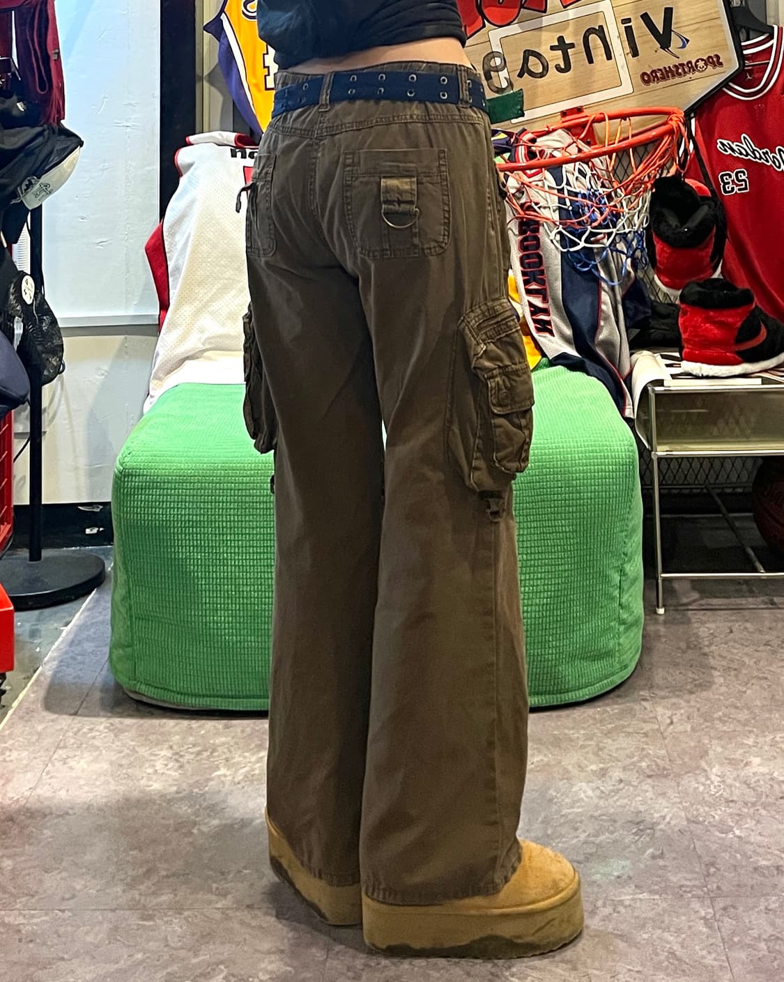Y2K low rise cargo pants 상품이미지3