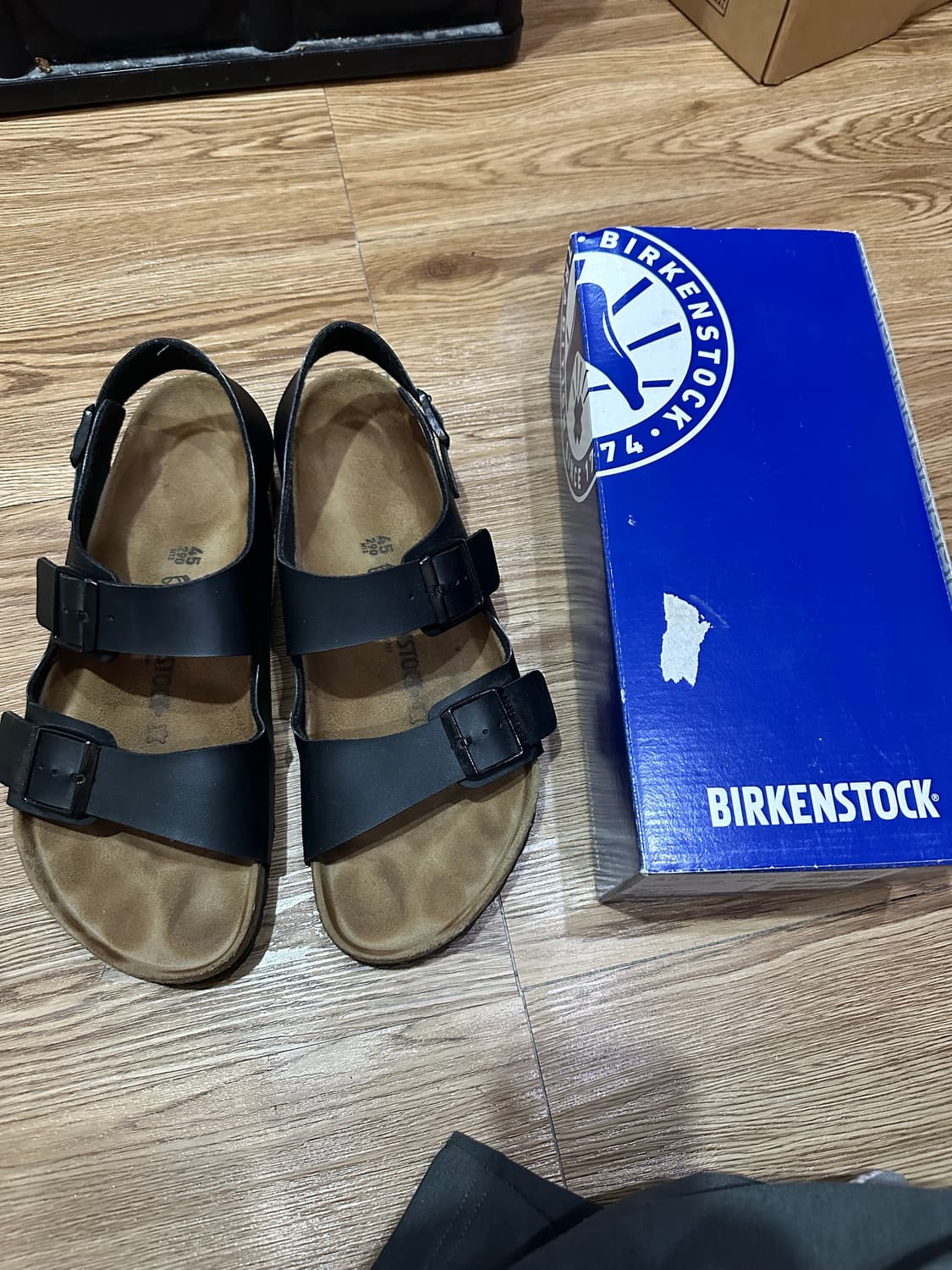 버켄스탁 밀라노 블랙 290mm 3회착 상품이미지1