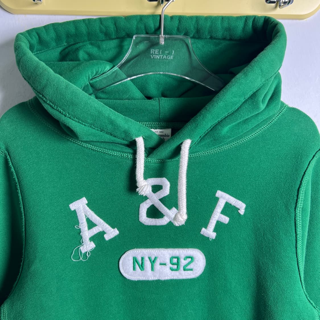 아베크롬비 빈티지 그린 후드티 M 상품이미지4