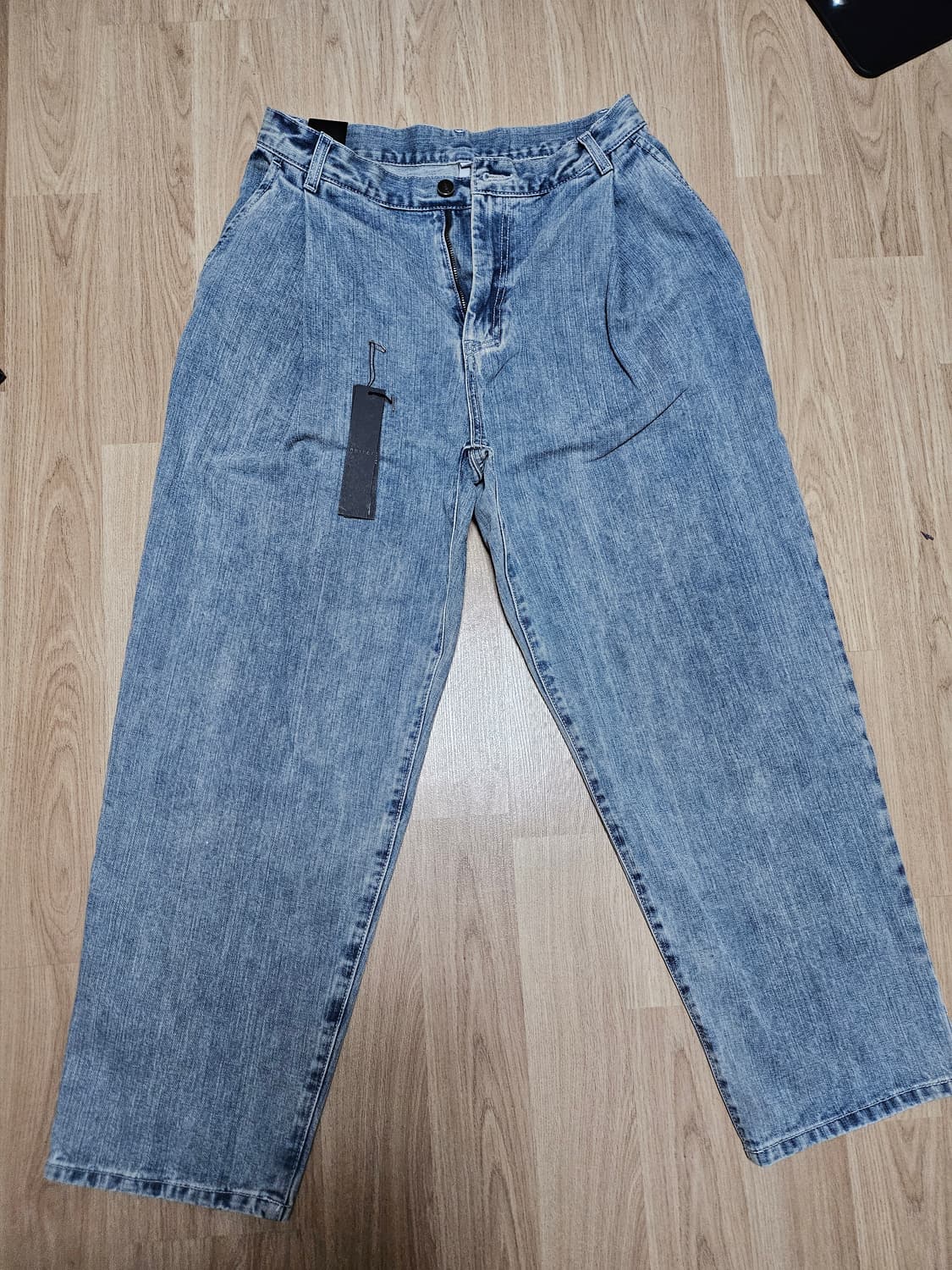 노이어 와이드 데님 팬츠 블루 48 상품이미지1