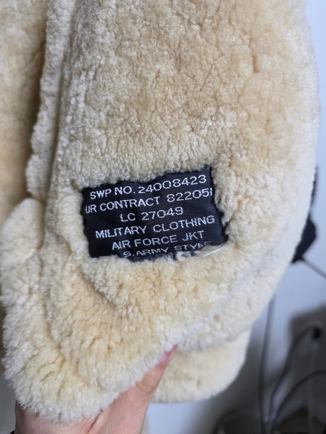 램스킨 양털 B-3 무스탕 상품이미지5