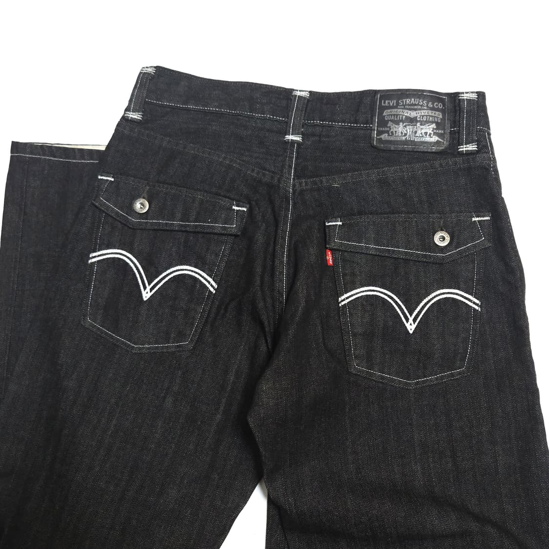 리바이스 00s 569 루즈 스트레이트 블랙 데님 팬츠 상품이미지3