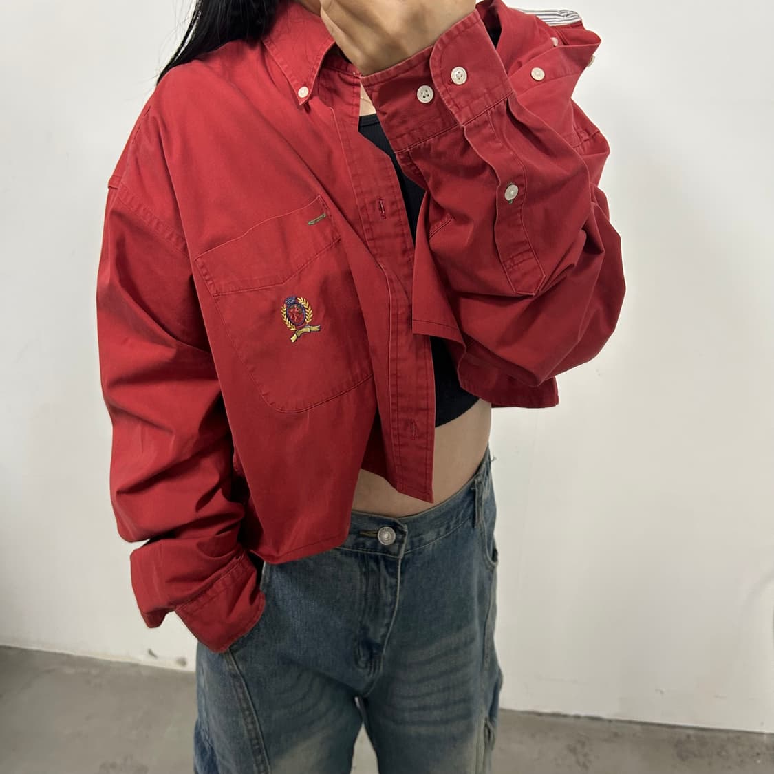 타미힐피거 커스텀 크롭 셔츠[1743] 상품이미지1