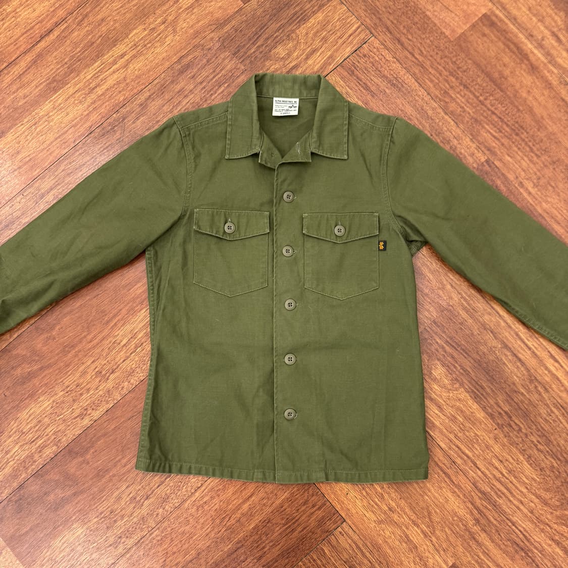 여성용 XS 알파인더스트리 밀리터리 남방 셔츠  상품이미지2