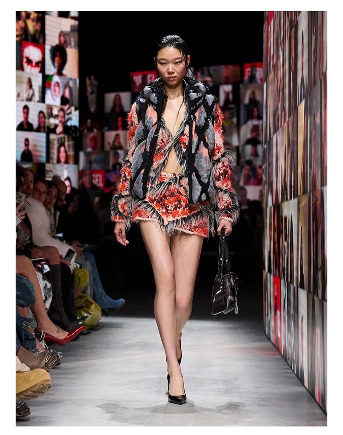 디젤 레드 퍼스티나 스커트  상품이미지1