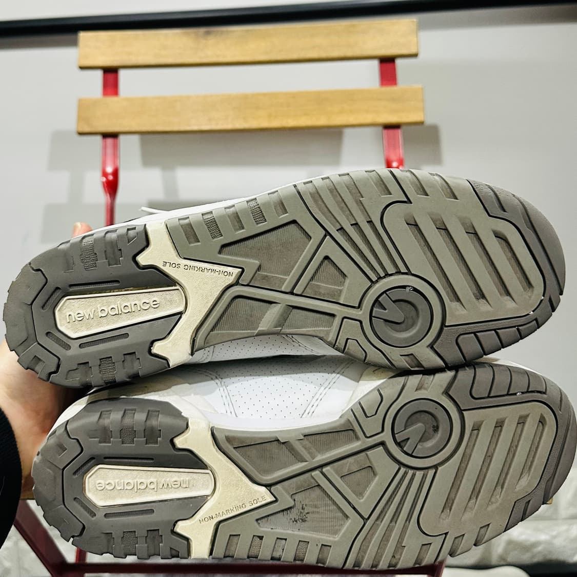 260) 뉴발란스 운동화 남성 남자 신발 550 레더 화이트 상품이미지6