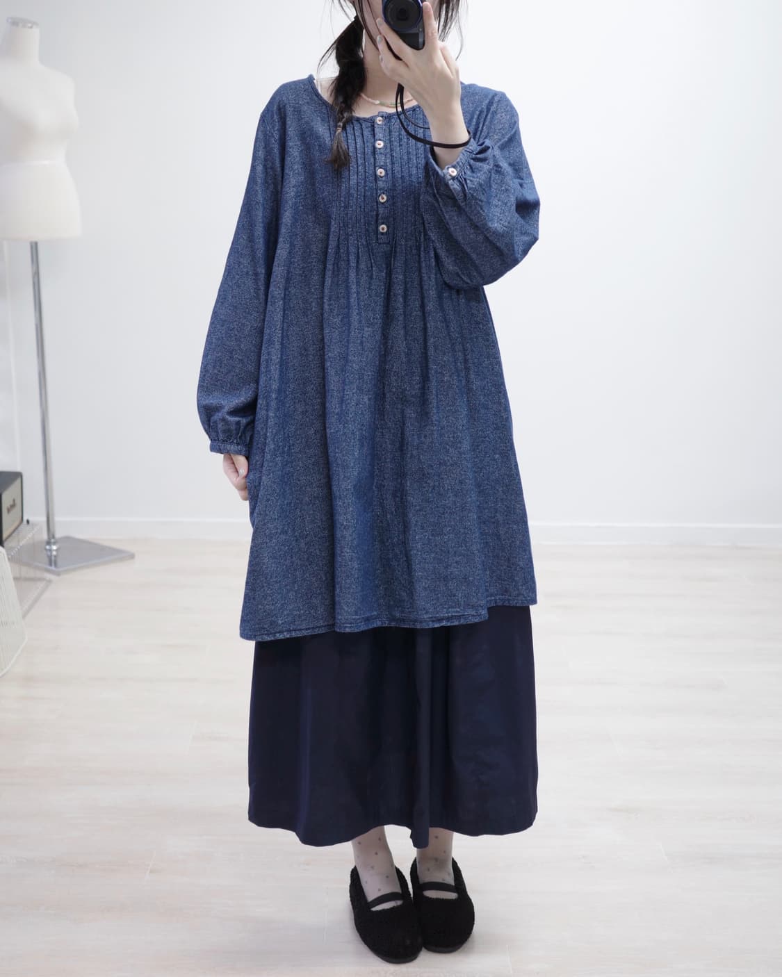  Noannu denim cotton One-piece 상품이미지3