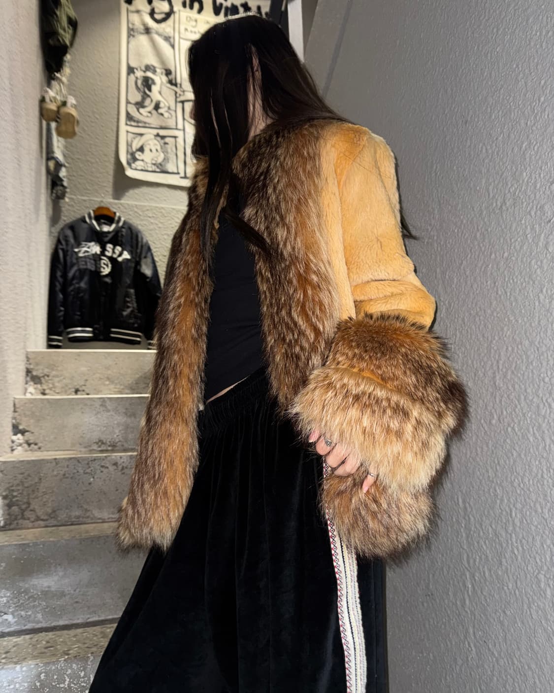 빈티지 래빗 퍼자켓 상품이미지1