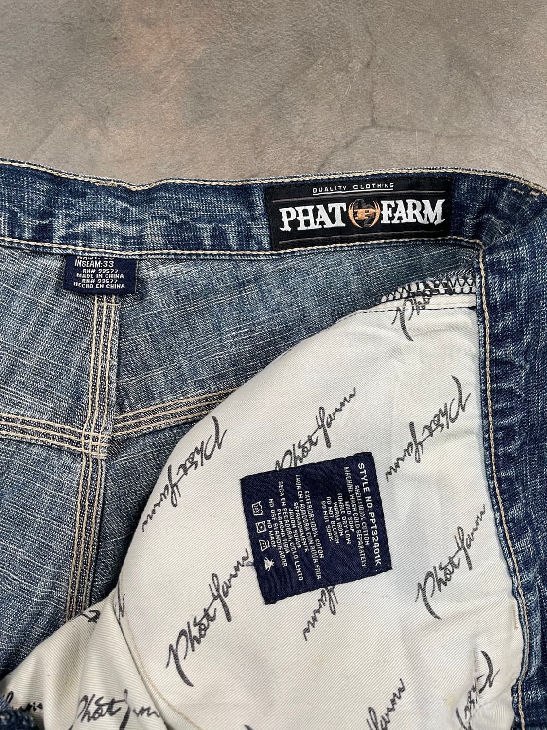 팻팜 와이드 데님 팬츠 상품이미지8