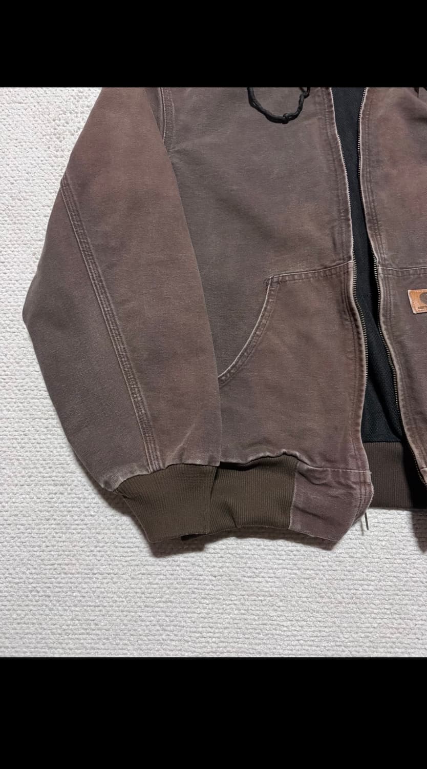 00‘s 칼하트 j208 덕 후드 액티브 자켓 브라운 m 상품이미지7