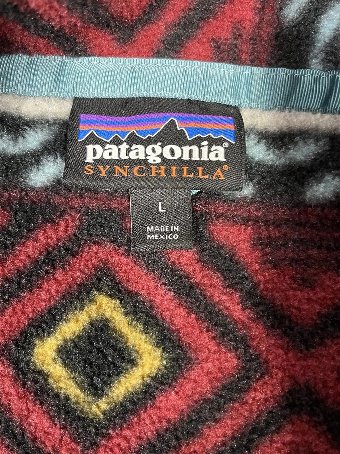 12FW 파타고니아 신칠라 스냅-T 플리스 버건디 멀티 패턴 상품이미지4