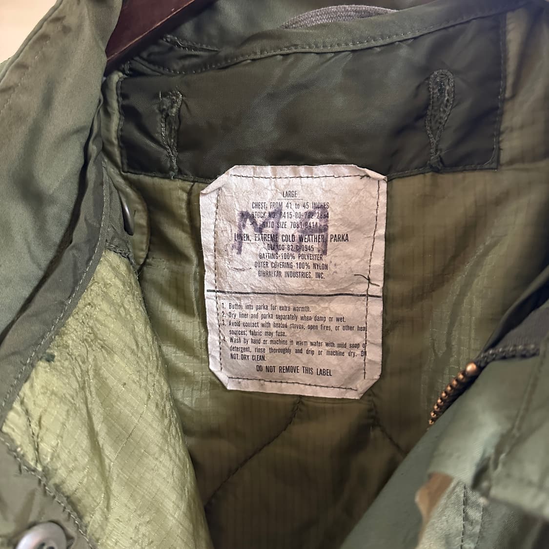 80s OG M-65 피쉬테일 개파카 상품이미지3