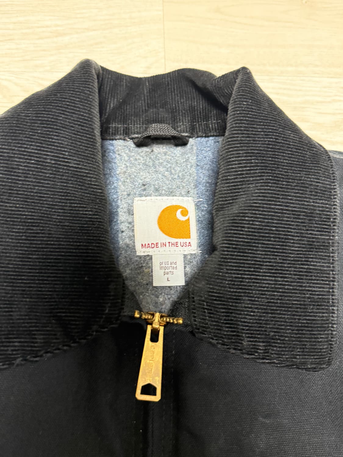 [L] 칼하트 디트로이트 자켓 usa j001 블랙 팝니다 상품이미지3